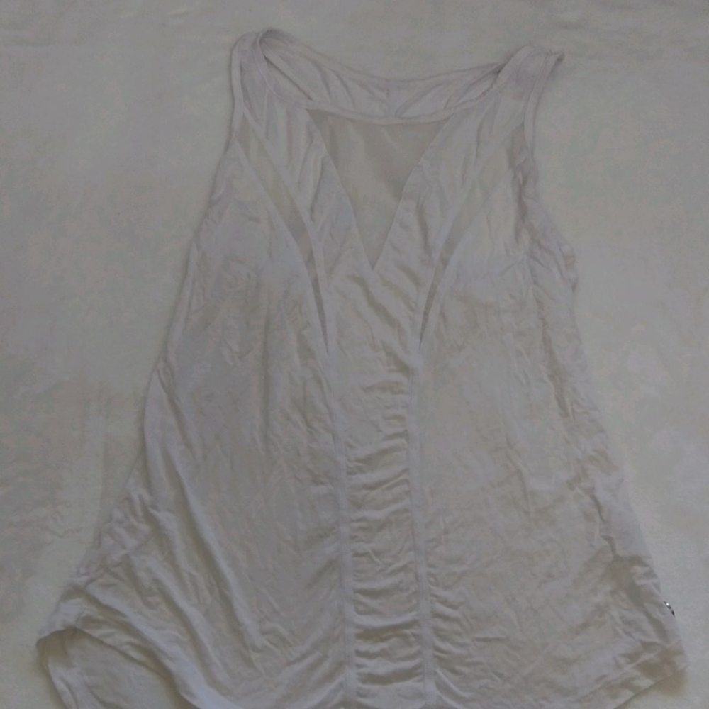 Buff bunny sheer accent tanktop